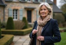 Impôt sur la vente d’une résidence secondaire : ce qu’il faut savoir en France Femme d'âge moyen devant une maison française classique