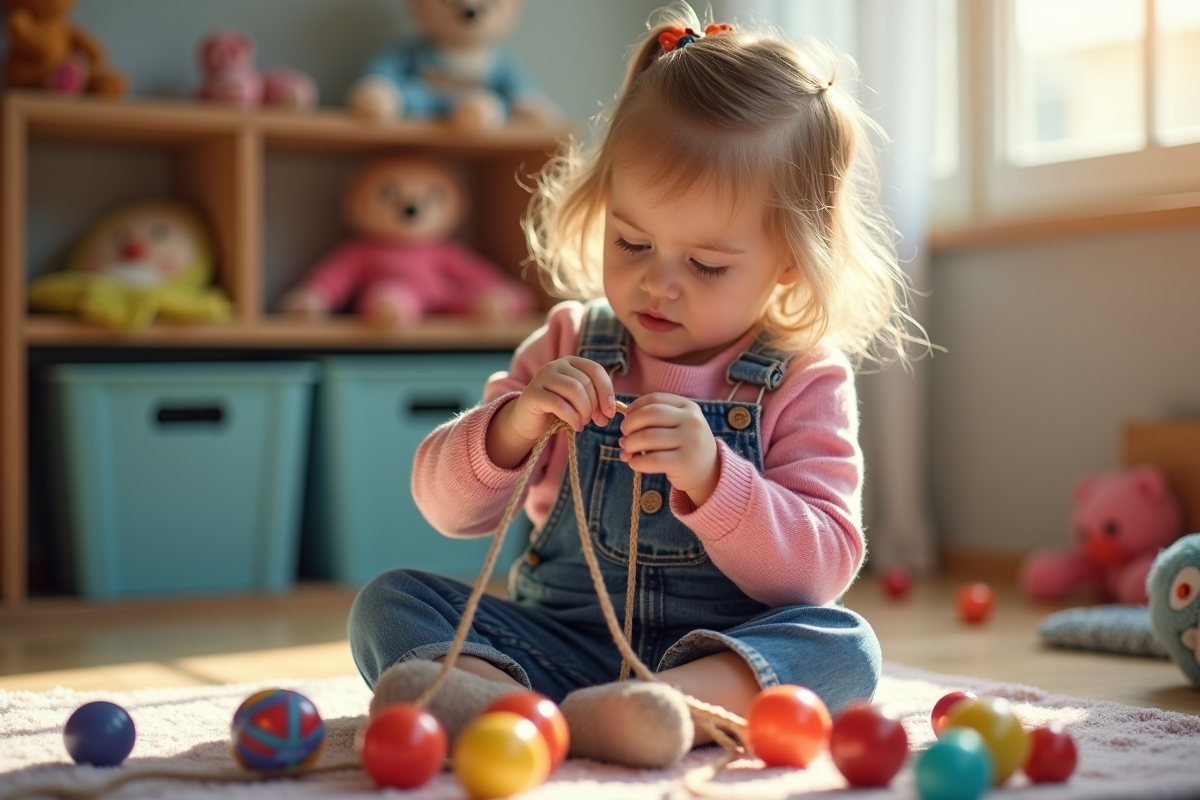 Jeune fille en train d