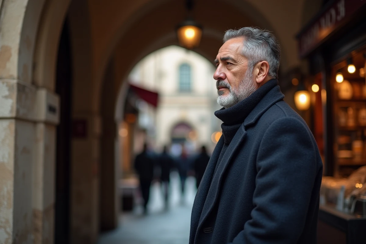 Portrait d'un homme turc au Grand Bazar d'Istanbul illustrant l'identité culturelle entre Europe et Asie